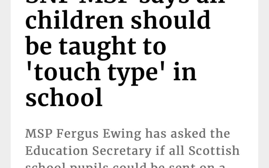 All children should learn to touch type!